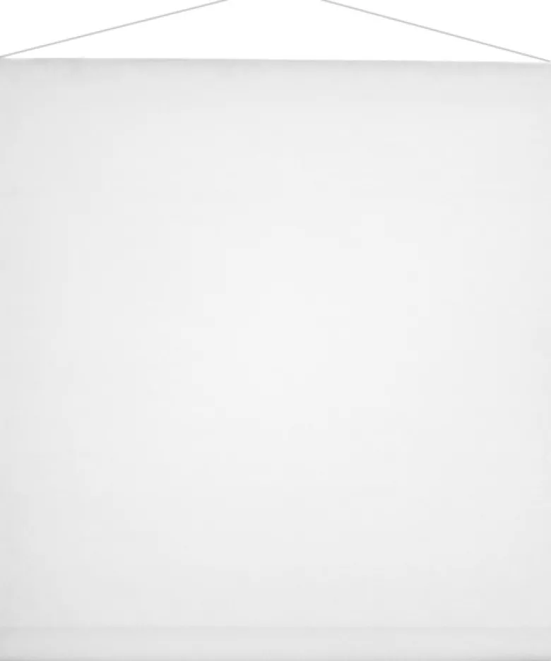 Hvidt Loftbanner 80 cm x 12 meter