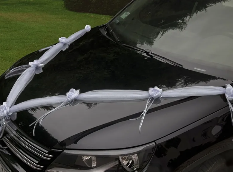 Hvidt pynt til bilen