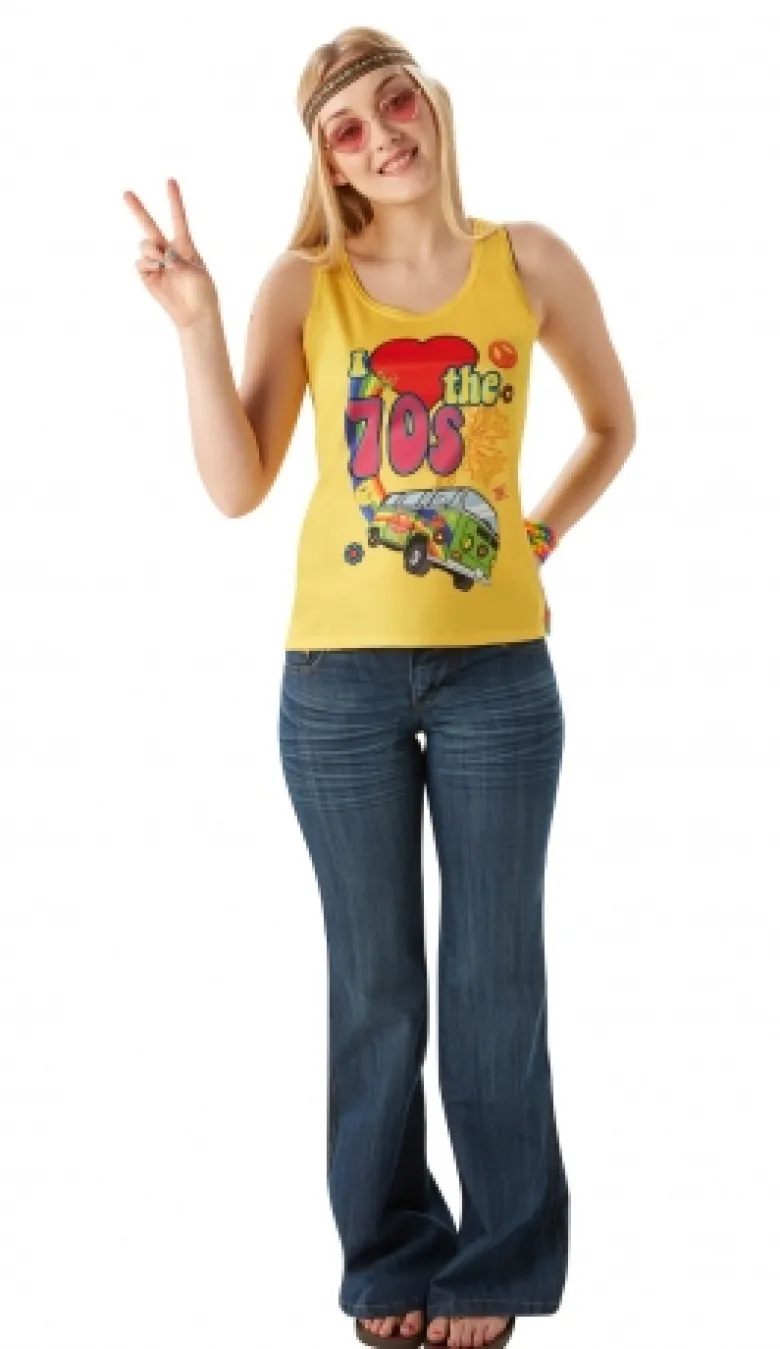 I Love 70'erne top, dame
