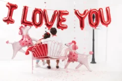 I LOVE YOU - Ballonguirlande