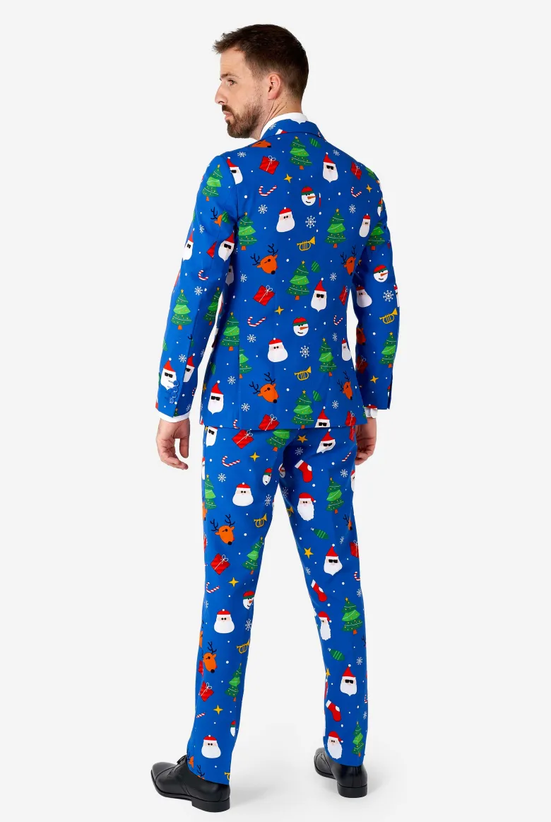 Jule Jakkesæt "Festivity Blue" - OppoSuits ®