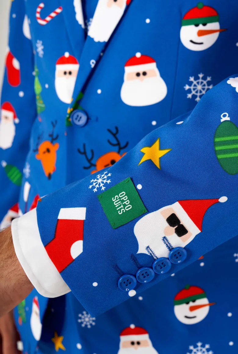 Jule Jakkesæt "Festivity Blue" - OppoSuits ®