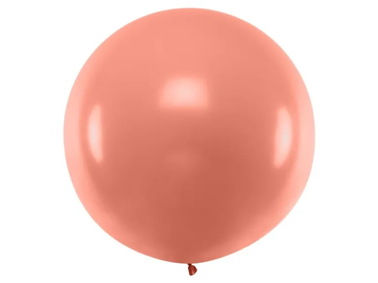 Jumbo Ballon - Metallic Rosegold, 1 meter