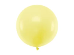 Jumbo Ballon - Pastel Gul, 60cm