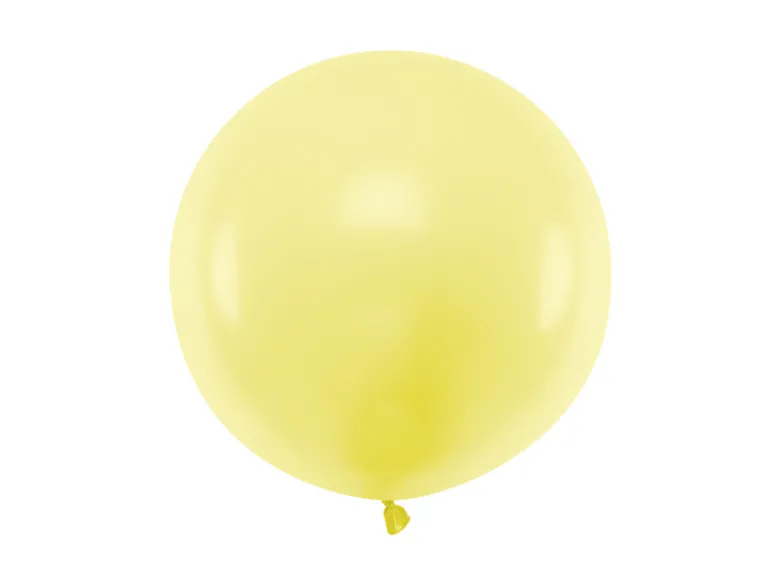 Jumbo Ballon - Pastel Gul, 60cm