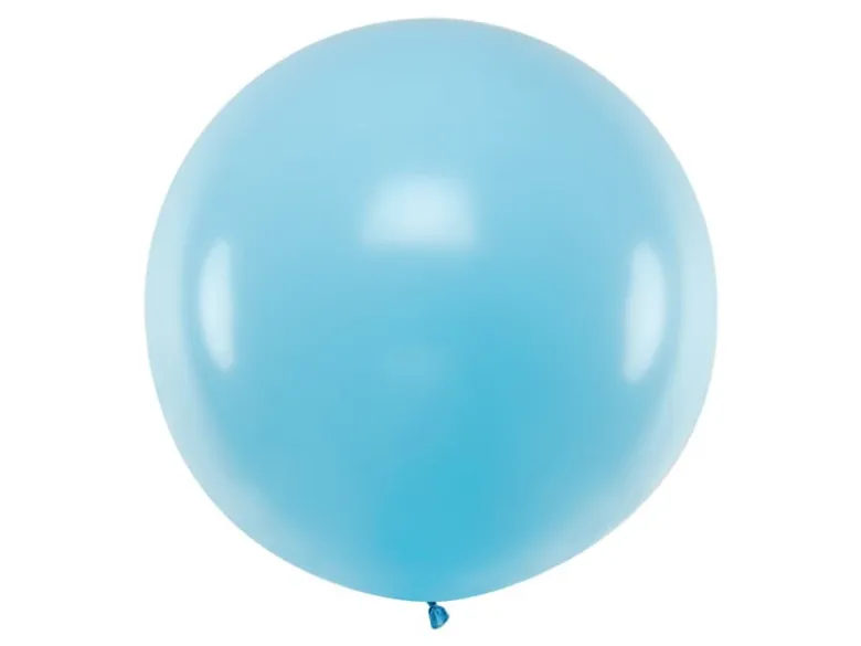 Jumbo Ballon - Pastel Lyseblå, 1 meter