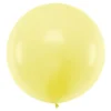 Jumbo Ballon - Pastel Lysegul, 1 meter