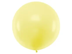 Jumbo Ballon - Pastel Lysegul, 1 meter