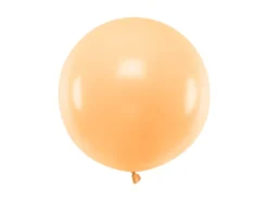 Jumbo Ballon - Pastel Peach Farvet, 60cm
