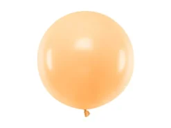Jumbo Ballon - Pastel Peach Farvet, 60cm