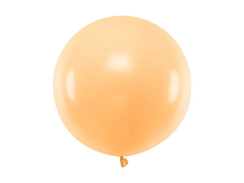 Jumbo Ballon - Pastel Peach Farvet, 60cm