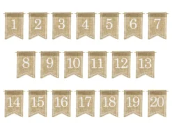 Jute Bordnumre - 1-20
