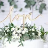 Kagetopper "Love" i Træ