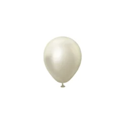 Kalisan Chrome Latexballon 12 cm, White Gold