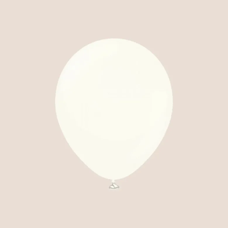Kalisan Jumbo Latexballon 45 cm, Retro White