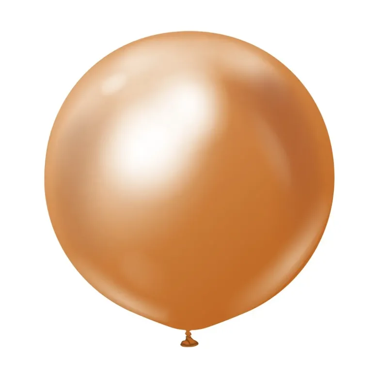 Kalisan Jumbo Latexballon 60 cm, Kobber Chrome
