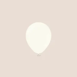 Kalisan Retro White Latexballon, 13 cm
