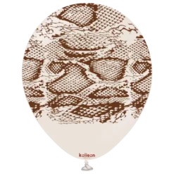Kalisan Snake Latexballon 30 cm, White Sand