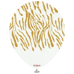 Kalisan Tiger Latexballon 30 cm, White