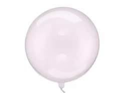 Klar Lyserød Orbz Ballon, 40 cm