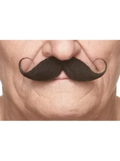 Klassisk Cykelstyr Moustache, Sort