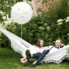 Kæmpe Ballon m/Guld Skrift - ''Love is in the Air''