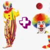 Komplet Cirkus Klovn Kostumesæt