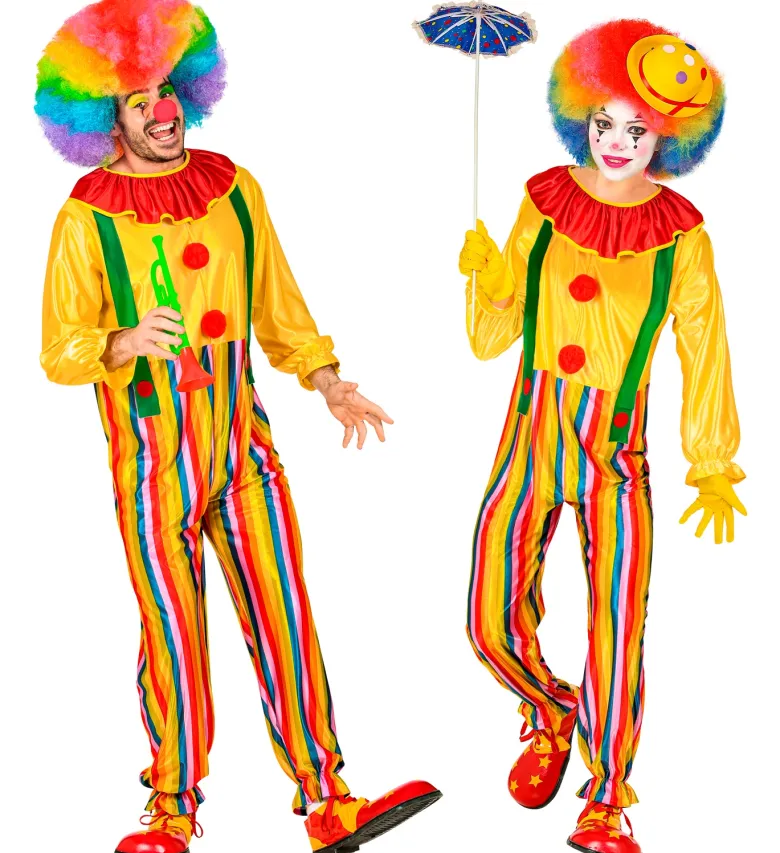 Komplet Cirkus Klovn Kostumesæt