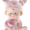 Koralfarvet Baby Kagefigurer, 2 stk.