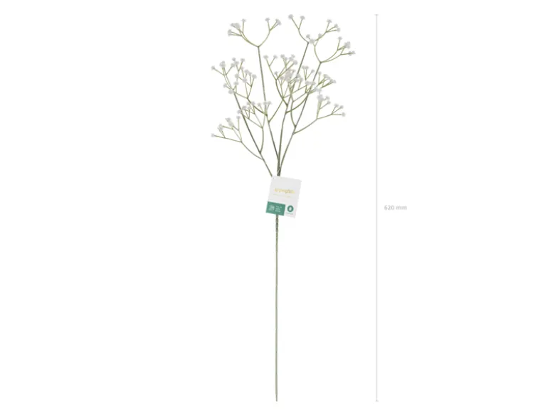 Kunstig Brudeslør Blomst 62 cm, Hvid