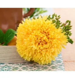 Kunstige Blomster - Gule Dahlia