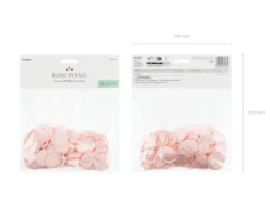 Kunstige Rosenblade Premium - Sart Lyserød