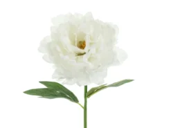 Kunstig Pæon Blomst 35 cm, Hvid