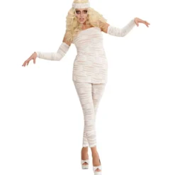 Kvindeligt Mumie Halloween Kostume