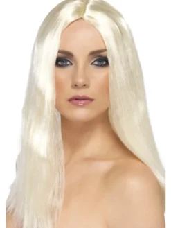 Lang blond paryk