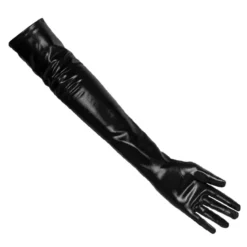 Lange Handsker - Læder Look