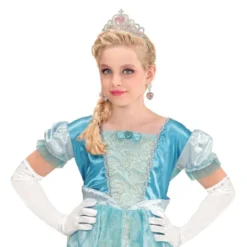 Lange Hvide Satinhandsker til Børn