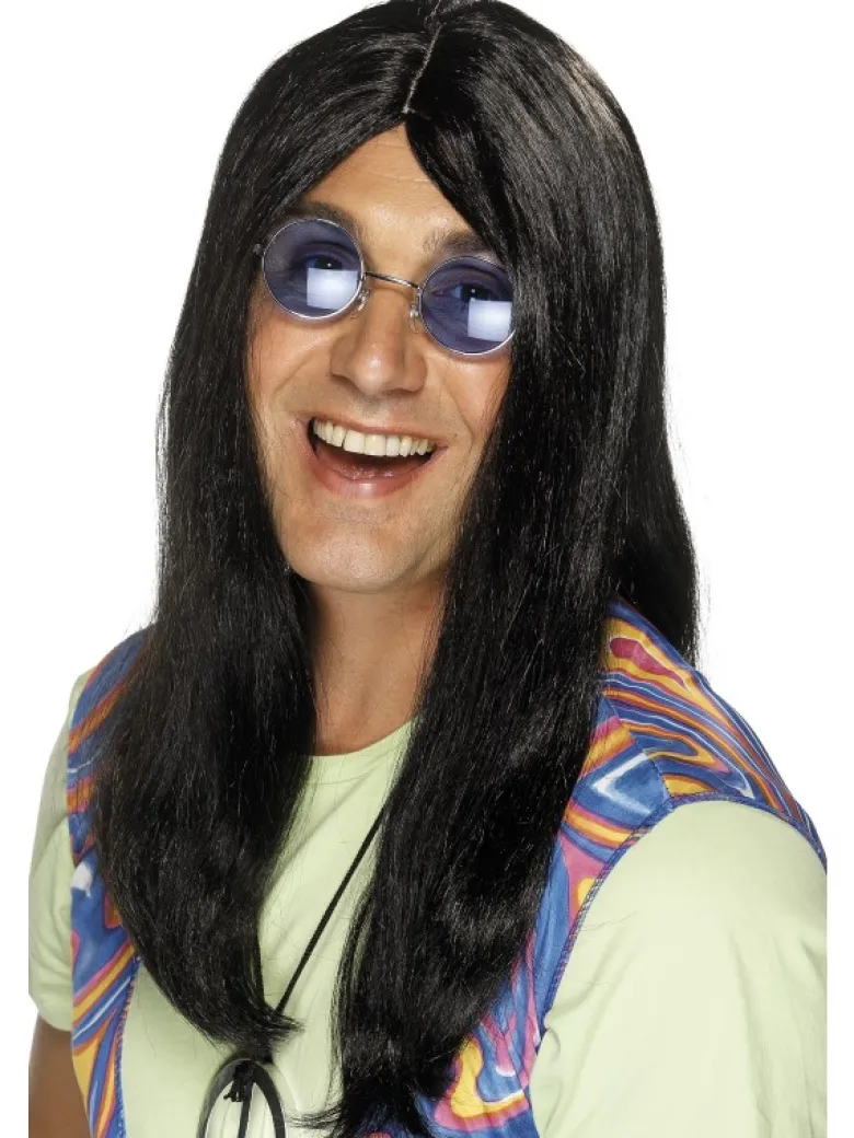 Lang sort hippie paryk