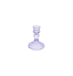 Lavendel Glas Lysestageholder, 10.5 cm
