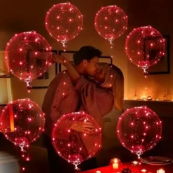 LED-Ballon med Rødt Lys