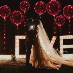 LED-Ballon med Rødt Lys