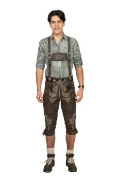 Lederhosen i Ægte Læder | Lang Model i Vintage Look