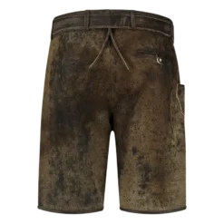 Lederhosen i Ægte Læder m/Bælte - Vintage Brun