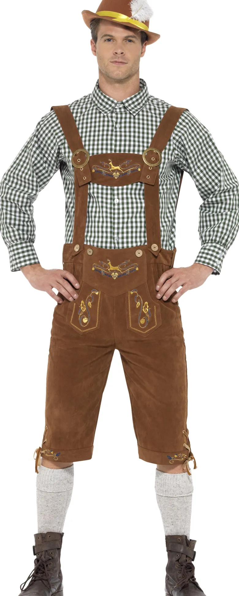 Lederhosen Sæt, Grøn Ternet