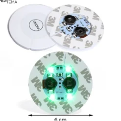 LED Skum Coaster m/Selvklæbende 3M Tape