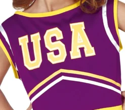 Lilla "USA" Cheerleader Kjole