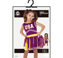 Lilla "USA" Cheerleader Kjole