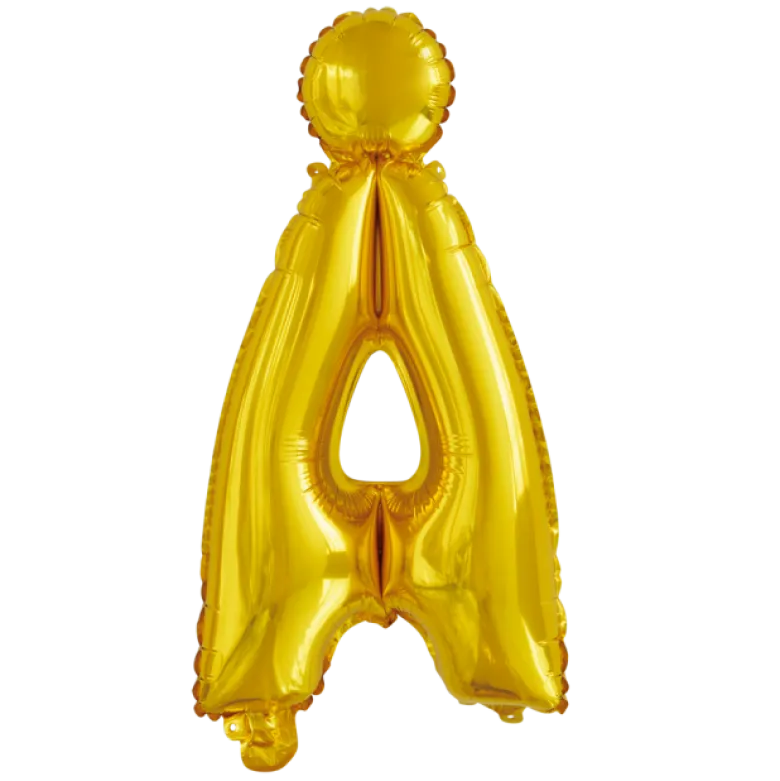 Lille Guld Folie Bogstav "Å"