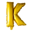 Lille Guld Folie Bogstav "K"