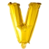 Lille Guld Folie Bogstav "V"
